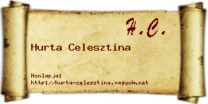Hurta Celesztina névjegykártya